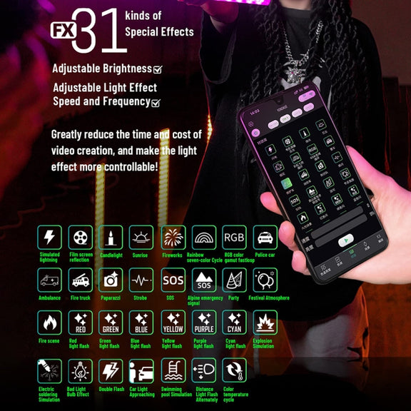 YONGNUO YN360IV 480 LEDs RGB APP Controlled Photography Fill Light, Spec: Standard+NP-F970
