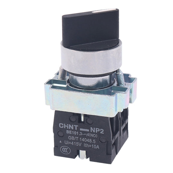 CHINT NP2-BD25 2 Gear Self-locking 1NO+1NC Power Transfer Switch Short Handle Master Knob 22mm
