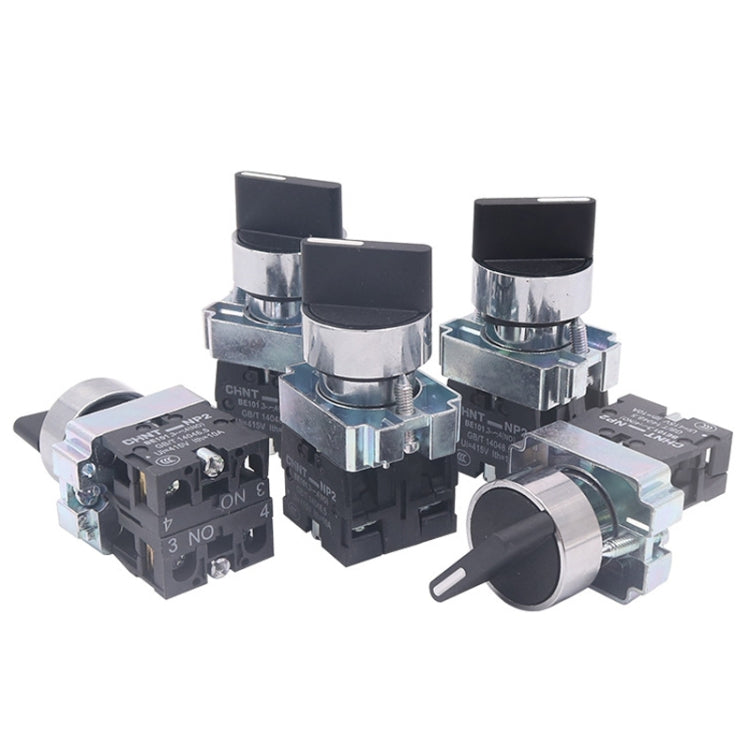 CHINT NP2-BD25 2 Gear Self-locking 1NO+1NC Power Transfer Switch Short Handle Master Knob 22mm