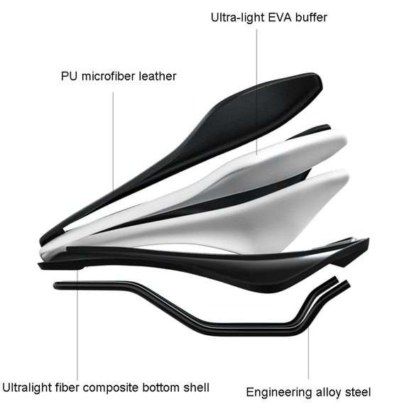 ENLEE E-ZD312 Bicycle MTB Saddle Cushion Super Soft Road Bike Saddle Pads, Model: H Model