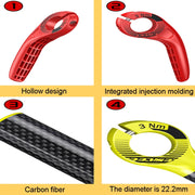 ENLEE E-45616 1pair Bicycle Handlebar Covers Cow Sheeps Horn Grips Joystick Sleeve Accessories(Black)