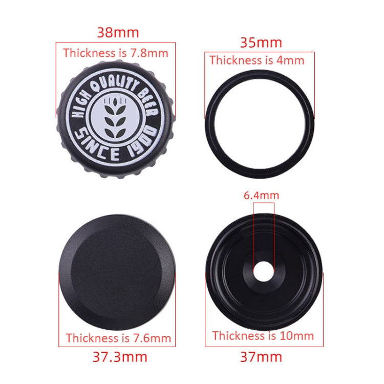 For AirTag Tracker Case Bicycle Hidden Headset Mount Anti-Theft Bike Locator Bracket Holder, Style: Beer Cover