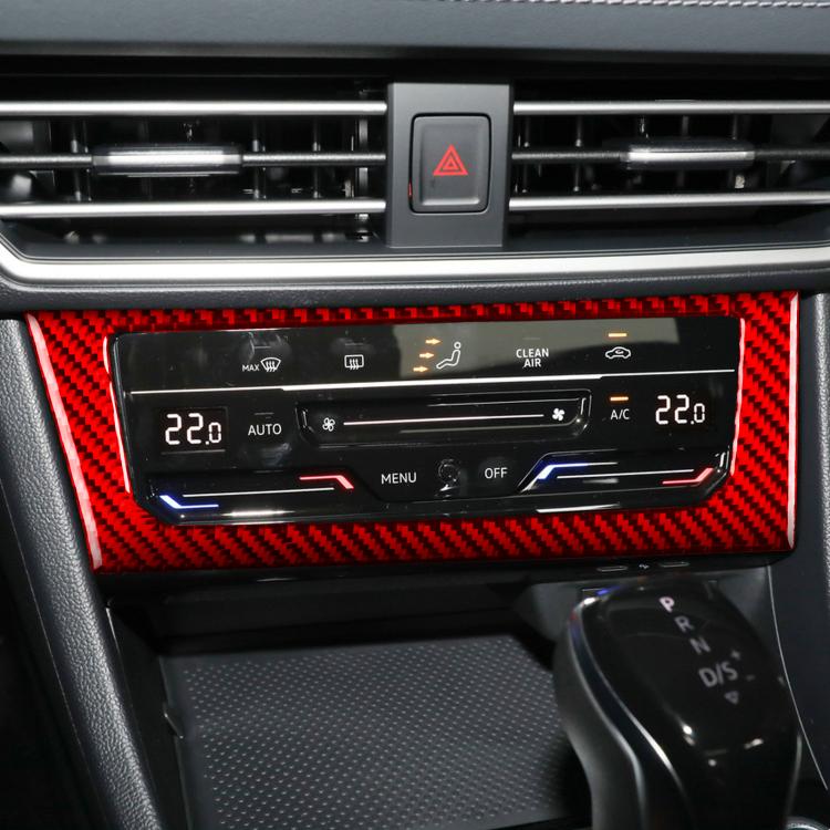 For Volkswagen Sagitar 2019-2023 B Model Left-hand Drive Central Control Air Conditioning Panel Sticker(Black)