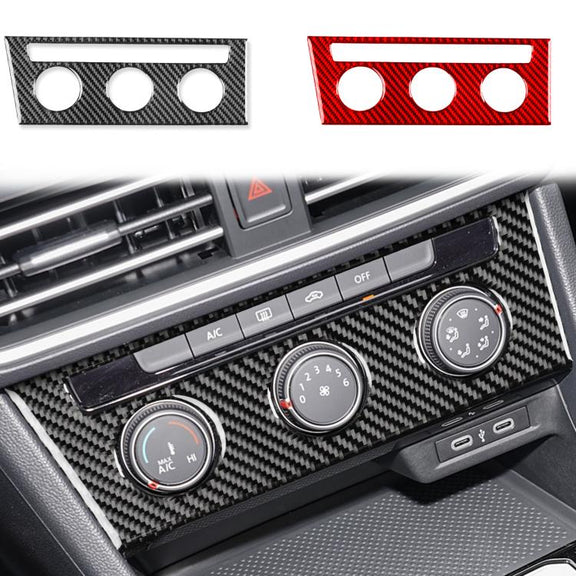 For Volkswagen Sagitar 2019-2023 A Model Left-Hand Drive Central Control Air Conditioning Panel Sticker(Black)
