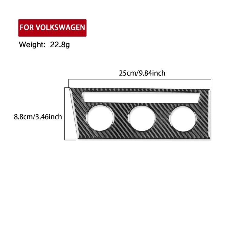 For Volkswagen Sagitar 2019-2023 A Model Left-Hand Drive Central Control Air Conditioning Panel Sticker(Black)