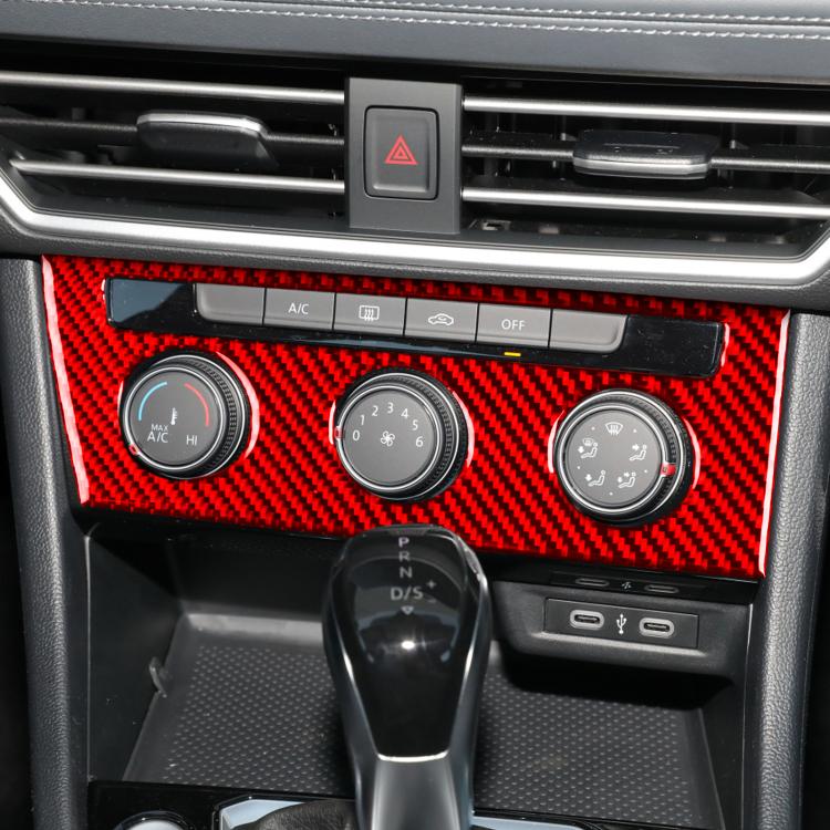 For Volkswagen Sagitar 2019-2023 A Model Left-Hand Drive Central Control Air Conditioning Panel Sticker(Black)