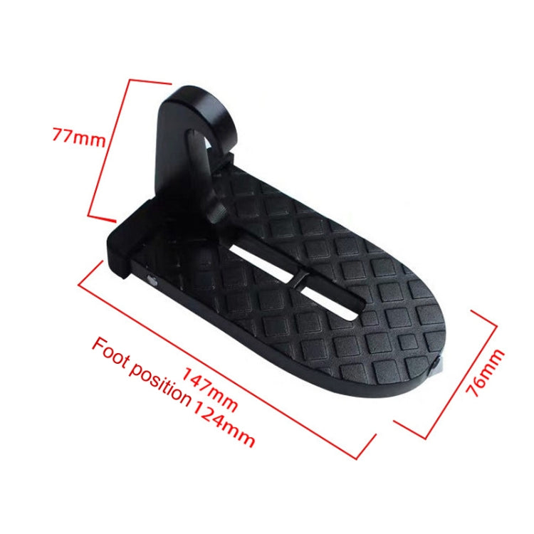 For SUV Car Assistance Getting In The Car Hook Pedal, Color: White with Broken Window