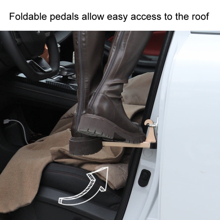 For SUV Car Assistance Getting In The Car Hook Pedal, Color: Orange with Broken Window
