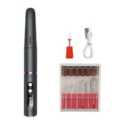 HX-08 USB Charging Portable Manicure Remover and Polisher Home Nail Art Tools(Grey)