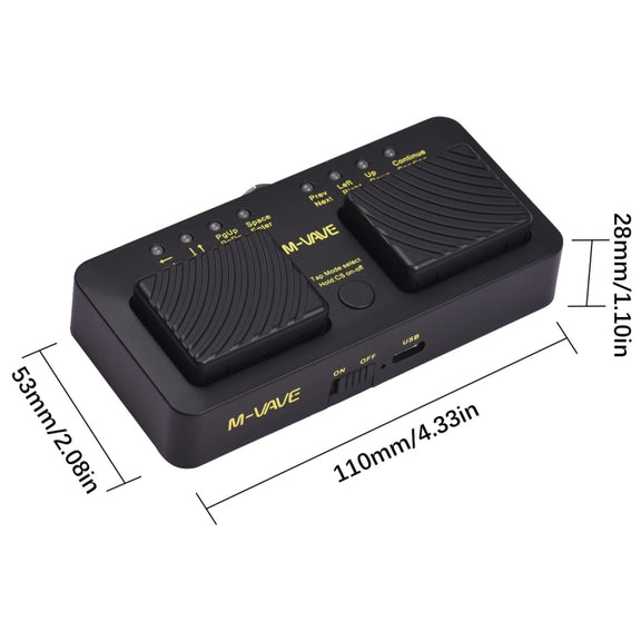 M-VAVE CUBE TURNER PRO Electric Guitar Effect Loop Bluetooth Spectrometer Controller