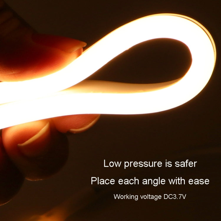 2m LED Body Sensor Flexible Light Strip Smart Sensor USB Light Strip(Warm White)