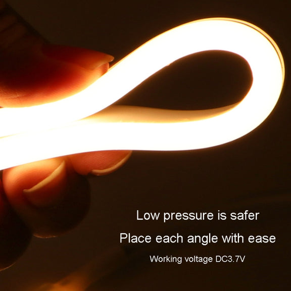 2m LED Body Sensor Flexible Light Strip Smart Sensor USB Light Strip(Warm White)