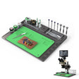 BAKU BA-692  2 In 1 Microscope Maintenance Insulation Pad Aluminum Alloy Silicone Work Mat(Black+Green) - free shipping - PMC TechLife - Order now!