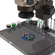 BAKU BA-692  2 In 1 Microscope Maintenance Insulation Pad Aluminum Alloy Silicone Work Mat(Black+Green)