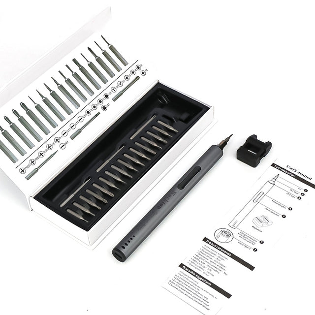 BAKU Worktop 280rpm/Min 0.35N.M Electric Screwdriver Set With 20 Bits