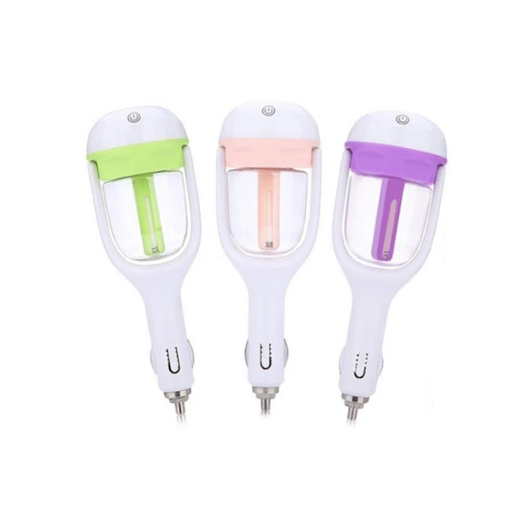 Car Negative Ion Spray Humidifier Aromatherapy Air Purifier(Light Green)