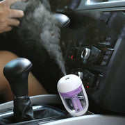 Car Negative Ion Spray Humidifier Aromatherapy Air Purifier(Violet)