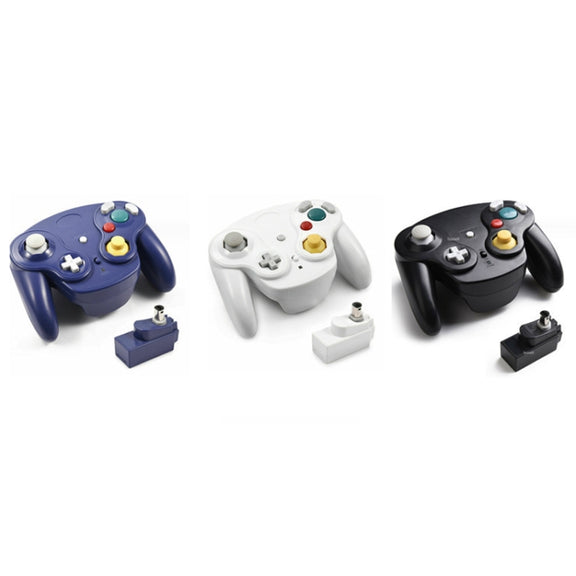 For NGC Gamepad 2.4G Wireless Gamepad Compatible With Wii(Blue)