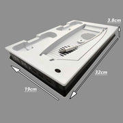 For PS5 Digital / Optical Drive Console Cooling Fan Controller Charging Base With Light Dock Stand(Black)