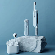 Bluetooth Earphone Cleaning Artifact Phone Dust Removal Tool Multi-Function Cleaning Brush(Sky Blue)