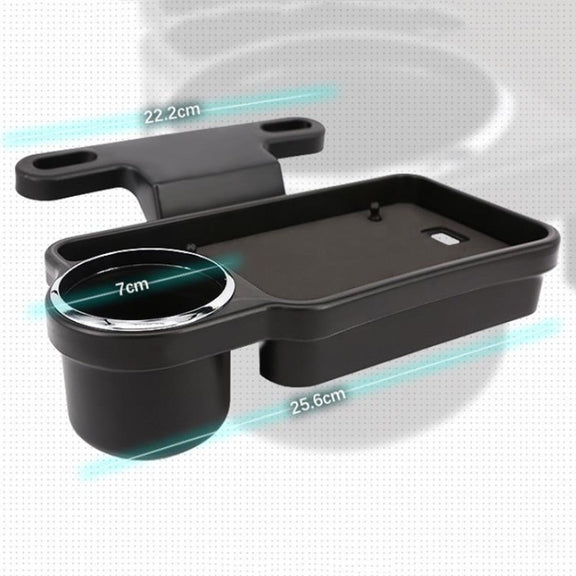 Automotive Water Cup Holder Drink Holder Car Rear Chair Seat Holder Tray(Black)