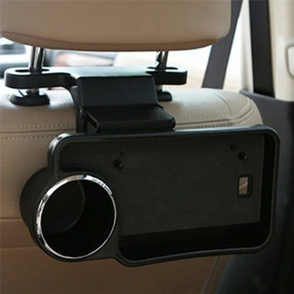 Automotive Water Cup Holder Drink Holder Car Rear Chair Seat Holder Tray(Black)
