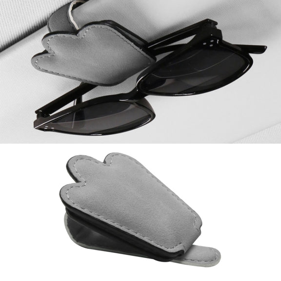 Automotive Shade Eyewear Holder Car Visor Sunglasses And Ticket Organizer(Gray)