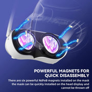 For PICO 4 Hibloks VR Glasses Face Cushion Widened Breathable Protector Pad, Spec: 1pc PU Cotton