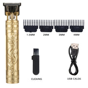 Household Haircutting Tools Electrical Haircut Pusher, Style: Dragon And Phoenix(Bronze)
