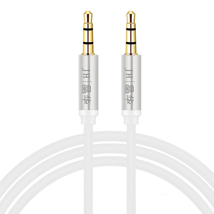JINGHUA Audio Cable 3.5mm Male To Male AUX Audio Adapter Cable, Size: 2m(3 Knots White)