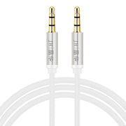 JINGHUA Audio Cable 3.5mm Male To Male AUX Audio Adapter Cable, Size: 2m(3 Knots White)
