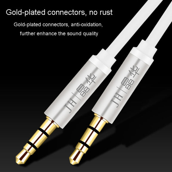 JINGHUA Audio Cable 3.5mm Male To Male AUX Audio Adapter Cable, Size: 2m(3 Knots White)