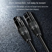 JINGHUA Microphone Cable XLR Male To Female Balanced Cable Mixing Console Amplifier Audio Cable, Length: 10M