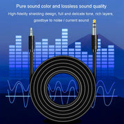 JINGHUA 3.5mm To 6.5mm Audio Cable Amplifier Guitar 6.35mm Cable, Length: 1.5m