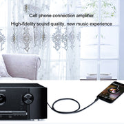 JINGHUA 3.5mm To 6.5mm Audio Cable Amplifier Guitar 6.35mm Cable, Length: 1.5m