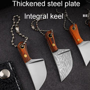 Mini Knife Keychain Portable Removal Express Pendant Accessory With Holster, Model: Axe Gold