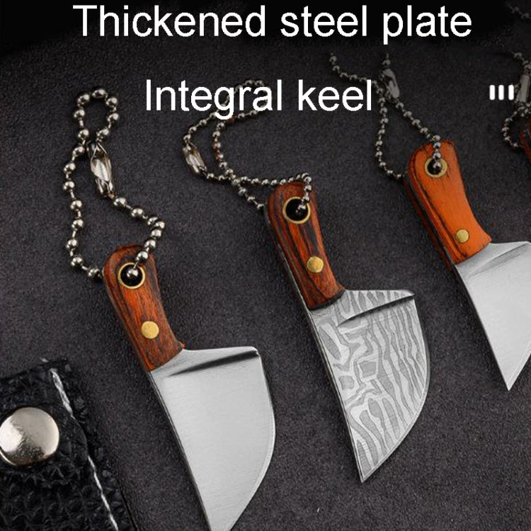 Mini Knife Keychain Portable Removal Express Pendant Accessory With Holster, Model: Kitchen Knife Sanding