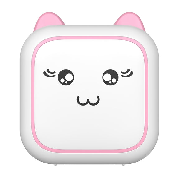 M5 Mini Cartoon Portable Bluetooth Printer Photo Thermal Printer(Pink)