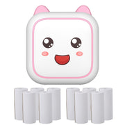 C26 Mini Portable Bluetooth Photo Label Thermal Printer, Spec: Pink+10 Paper