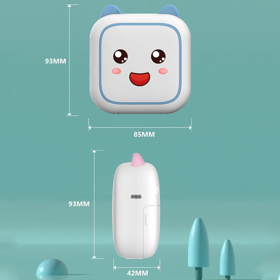 C26 Mini Portable Bluetooth Photo Label Thermal Printer, Spec: Blue+5 Stickers