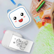 C26 Mini Portable Bluetooth Photo Label Thermal Printer, Spec: Pink+5 Stickers