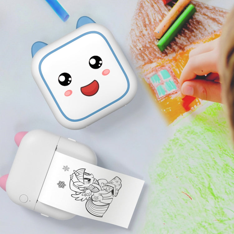 C26 Mini Portable Bluetooth Photo Label Thermal Printer, Spec: Pink+10 Paper
