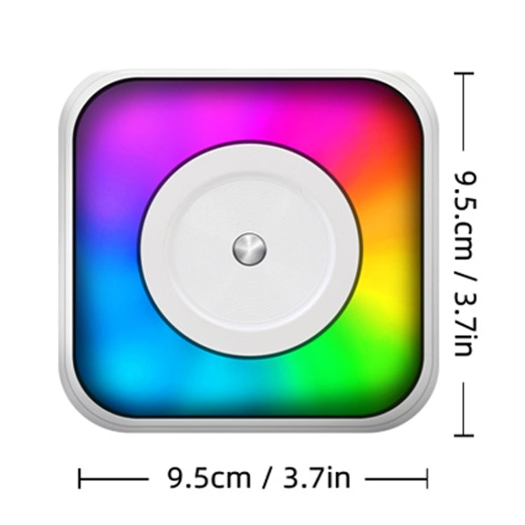 RGB Light Portable Mini Bluetooth Printer Inkless Document Label Printer with 5 Paper+5 Stickers+3 Color Paper