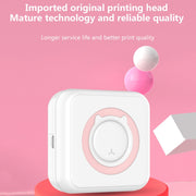 C15 Mini Student Bluetooth Inkless Photo Label Thermal Printer, Spec: Pink+5 Stickers
