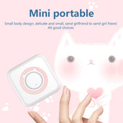 C15 Mini Student Bluetooth Inkless Photo Label Thermal Printer, Spec: Green+5 Stickers+5 Paper