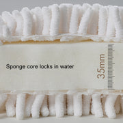 Chenille Hand Wipe Ball Large Hanging Bathroom Quick Dry Hand Towel Kitchen Rag Wipe Handkerchief(White)