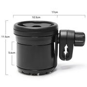 2 In 1 Baby Stroller Cup Holder Pram Milk Bottle Holder(Black)