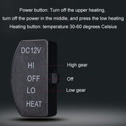 12V Car Winter Electric Heating Short Plush Seat Cushion, Color: Black