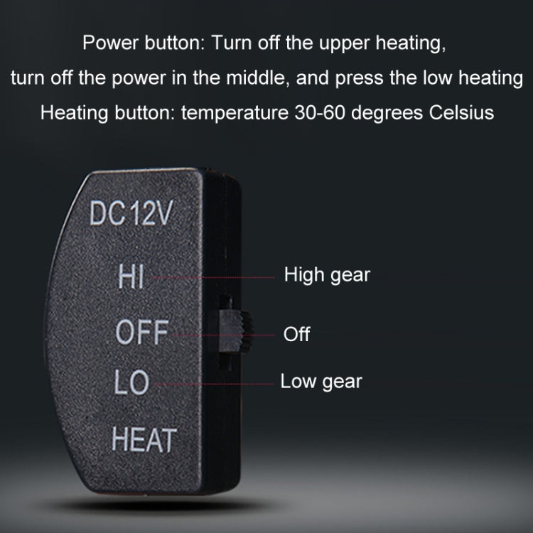 12V Car Winter Electric Heating Short Plush Seat Cushion, Color: Gray