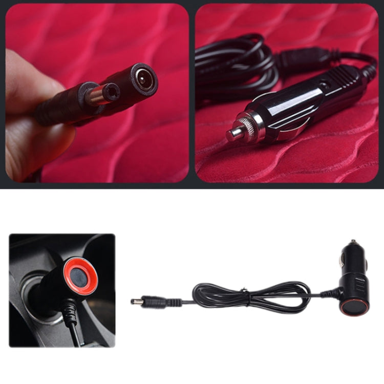 12V Car Winter Electric Heating Short Plush Seat Cushion, Color: Brown